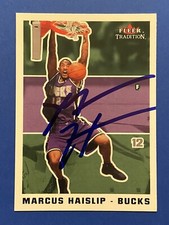 MARCUS HAISLIP Signed 2003-04 Fleer Tradition #87 Bucks Tenn Vols Autograph Auto