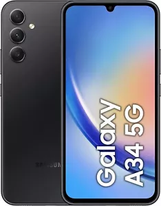 SAMSUNG GALAXY A34 5G DUAL SIM E.E GRAPHITE 128GB 6GB 120H 48MPX ITALIA NO BRAND - Foto 1 di 8