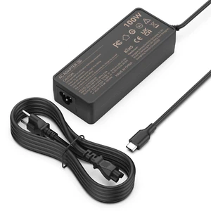 100W USB C Charger For Asus ROG Flow Acer HP Lenovo ThinkPad MacBook Pixelbook - Picture 1 of 8