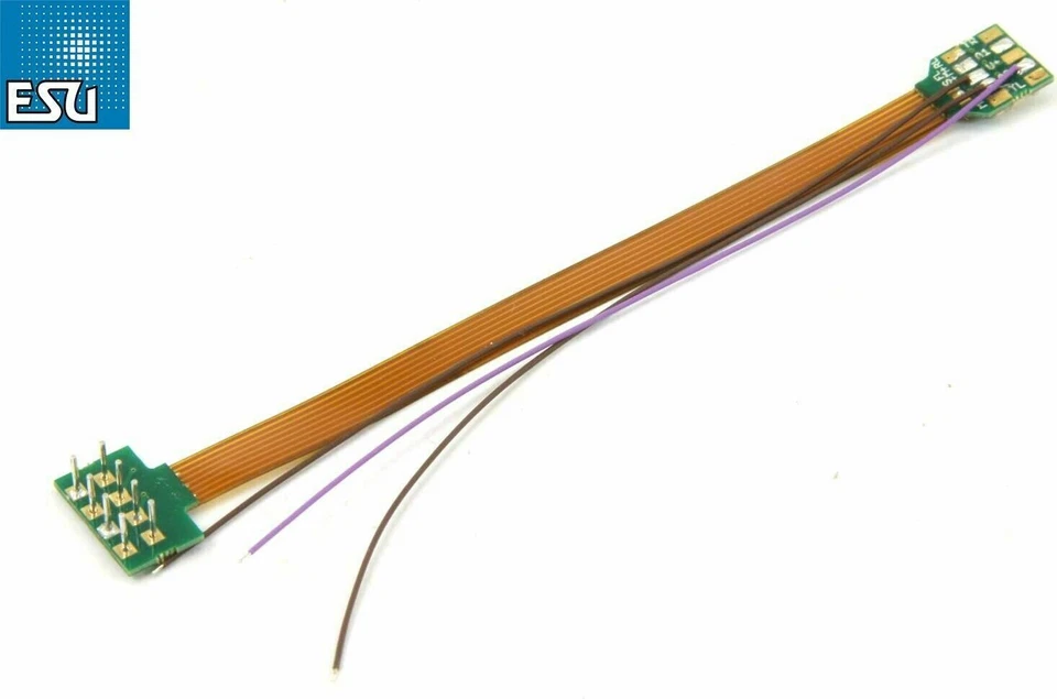 ESU 51995 ~ 18 Pin Next18 Socket To NEM652 8 Pin ~ 88mm ~ With Heat Shrink Tube - Image 1 of 1