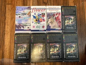 8 Watercolor Painting VHS Instructional Tape Lot - Taking risks with + More - Picture 1 of 18