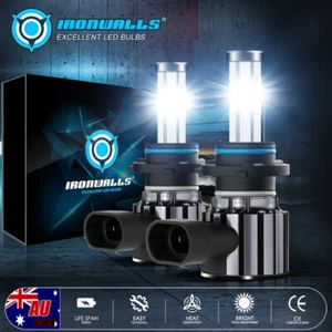 2x 6-sides 9006 HB4 LED Headlight Globes 38400LM 6000K High/Low Beam White Bulbs - Picture 1 of 12