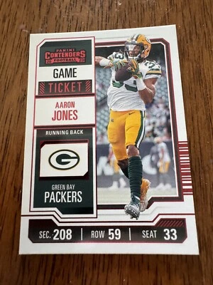 2023 Panini Contenders #36 Aaron Jones Red Foil Parallel - Image 1 of 2