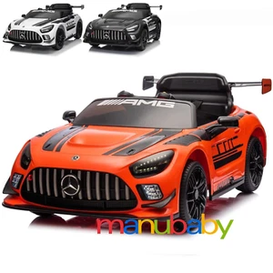 MERCEDES AMG GT4: auto elettrica per bambini con radiocomando 12V ride on car - Imagen 1 de 6
