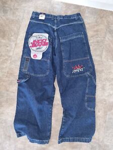 JNCO DKS jeans Deadstock 90s Y2k Hip Hop Streetwear Grunge Baggy 36W 32L vtg