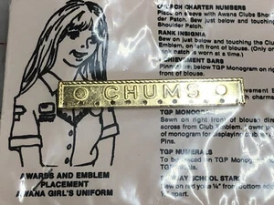 Awana Girls Achievement Bar - Vintage - Brand New - Gold in plastic package - Bild 1 von 1