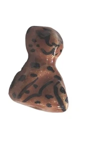 Ceramic /Glass Leopard Beads .75" Tall X .54" Wide - Picture 1 of 5