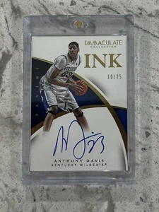 2015 Immaculate Collection INK Anthony Davis Kentucky Wildcats #5 Auto 19/25 - Picture 1 of 2