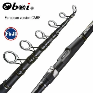 Carp Fishing Rod Carbon Fiber Telescopic Spinning Bait Boat Trout Bass Pike - Picture 1 of 12