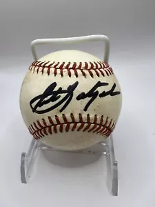Carl Yastrzemski Signed Autographed American League Baseball Black Sharpie - Picture 1 of 4