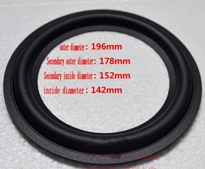 2pcs 8"inch 178C Speaker rubber edge woofer Speaker Surround repair parts - Picture 1 of 5