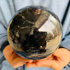 TOP 5.41LB Natural black smoky quartz sphere crystal ball healing