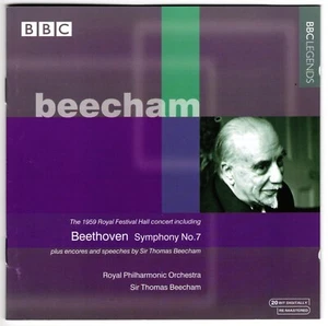 BEETHOVEN Symphony No 7 etc CD 1959 Royal Festival Hall Concert—Royal PO Beecham - Picture 1 of 2