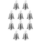  10 Pcs Metal Bells for Crafts Christmas Sleigh Pendant Jewelry Mini