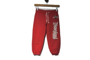 Disney Parks Girls Size S Red Embroidered Minnie Sweat Pants 1955 Disneyland - Picture 1 of 6
