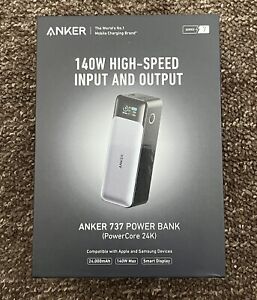 Anker 737- 24000mAh Power Bank 3-Port 140W Charger Series 7 USB-C Smart Display