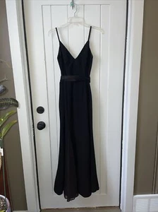 Black Vera Wang White Dress Size 6 - Picture 1 of 4