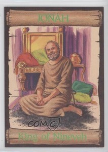 1989 re-Ed Bible Cards Jonah King of Ninevah #7 0q3
