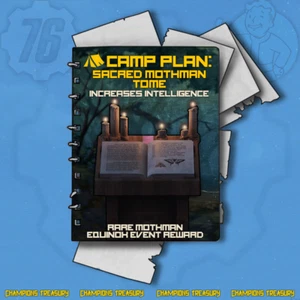 FALLOUT 76 [PC] PLAN: SACRED MOTHMAN TOME RARE MOTHMAN EQUINOX EVENT REWARD - Picture 1 of 1