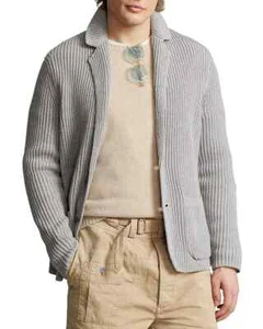 Polo Ralph Lauren Men's Cotton & Cashmere Regular Fit Blazer Cardigan Size XL - Picture 1 of 1