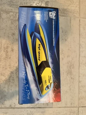 New! Unopened Box! RC Hydro Boat – 2.4GHz High-Speed Dual Motor Speedboat Model - Image 1 of 4