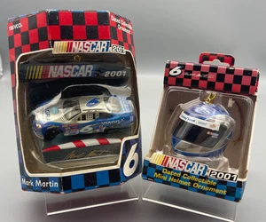 2001 Trevco Mark Martin Ornament Set #6 Viagra Ford Taurus Helmet NASCAR - Picture 1 of 5