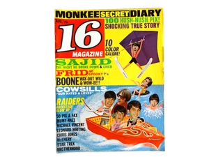 16 Magazine – August 1968 – Monkees/Cowsills/Jim Morrison - Picture 1 of 24
