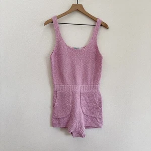 Free People FP Beach Declan Pink Knit Romper Size XS - Picture 1 of 5