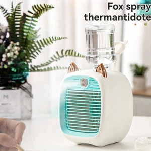 Mini USB Rechargeable Spray Air Conditioning Fan Portable Cooling Water Mist - Picture 1 of 19