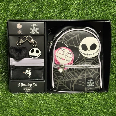 Disney Pesadilla Antes de Navidad Mochila Cartera Llavero Set de Regalo Jack Sally Foto 1 de 4