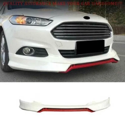 Kit de carrocería alerón labial parachoques delantero blanco rojo para Ford Mondeo Fusion 2013-2016 1 pieza Foto 1 de 4