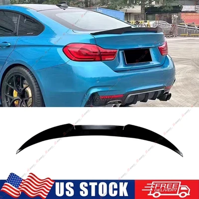 M4 Style Trunk Spoiler Gloss Black For 14-20 BMW F36 430i 435i 440i Gran Coupe - Image 1 of 4