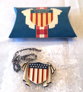 Longaberger 2001 ALL-AMERICAN vintage bunting TIE-On - never used - Bild 1 von 4