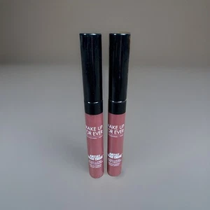 LOT OF 2 MAKE UP FOR EVER ARTIST NUDE CREME LIQUID LIPSTICK 07 SMOLDER AS PIC - Picture 1 of 2