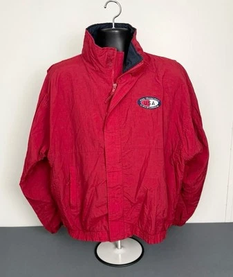 Chaqueta de Colección Fahrenheit Outwear Para Hombre San Francisco, CA Roja Talla Mediana Bordada Foto 1 de 4