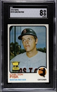 1973 Topps Carlton Fisk All-Star RC SGC 8 - Bild 1 von 2
