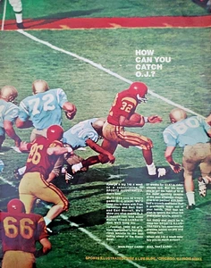 Vintage 1969 OJ Simpson USC College Football "Come puoi catturare OJ?" Pubblicità stampa - Foto 1 di 3