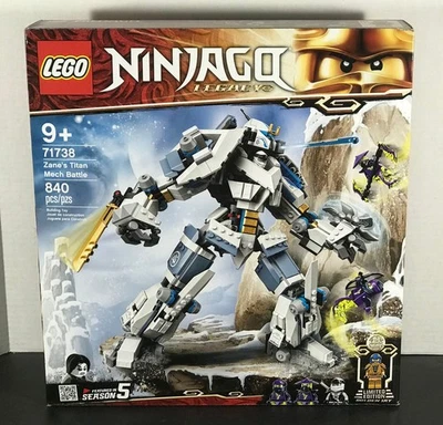 LEGO Ninjago ZANE'S TITAN MECH BATTLE 71738 Golden Jay Soul Archer SELLADO Nuevo Foto 1 de 4