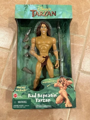 Rad Repeatin' Tarzan Banned Action Figure NIB 1999 Mattel Disney Works - Image 1 of 2