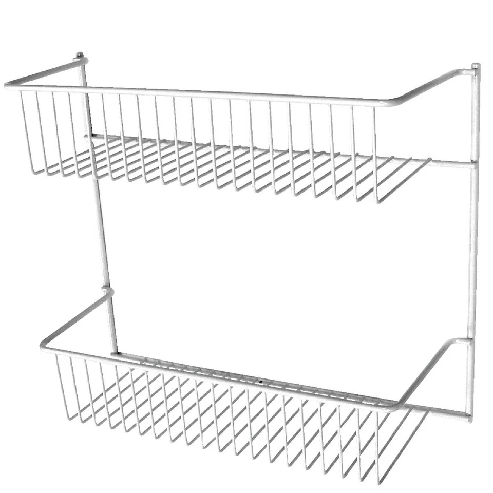 ClosetMaid 2-Tier Storage Rack 800200 Pack of 6 Closetmaid Metal White - Image 1 of 1