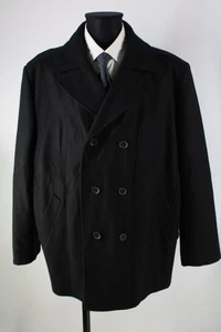 C&A schwarze Caban-Jacke Gr.2XL Wolle Nylon Viskose Top Zustand - Bild 1 von 7