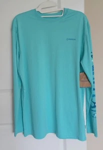 Magellan Men's Blue Long Sleeve Fish Gear Shirt Size Small, Moisture Wicking - Picture 1 of 6