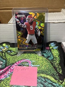 🔥Kelee Ringo RC, Fearless Gold Ice 2023 Panini Prizm Draft Picks Rookie🔥 - Picture 1 of 2