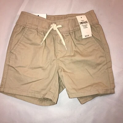 Pantalones Cortos Baby Gap Marrón Talla 6-12 Meses Pull On Popelina Algodón Suave NUEVOS $25 Foto 1 de 4