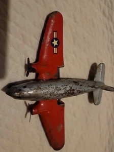 VINTAGE Wyandotte TIN TOY PLANE NICE 473-F - Picture 1 of 12