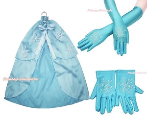 Baby Girl Princess Elsa Rhinestone Snowflake Cape Glove Costume Set - Bild 1 von 3