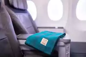 Alaska Airlines First Class Amenity Filson Blue Plaid Throw Blanket NEW STYLE - Picture 1 of 1
