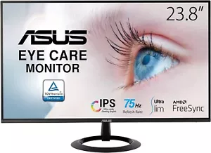 ASUS VZ24EHE Monitor 23.8" FHD 1920x1080 VGA HDMI AMD FreeSync 75Hz Eye Care - Bild 1 von 4