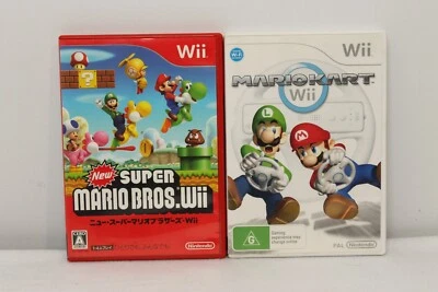 Super Mario Bros & Mario Kart Bundle - Nintendo Wii - *Super mario Bros* (JAPAN) - image 1 of 4