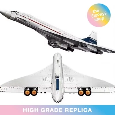 *NEW* MOC 10318 Concorde Building Blocks ICONS 2083pcs Supersonic Plane - Image 1 of 4